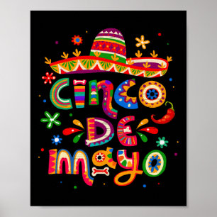 Poster Cinco De Mayo Festa Mexicana 5 De Maio Para Mulher
