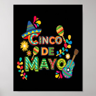 Poster Cinco De Mayo Festa Mexicana Engraçada 5 De Maio