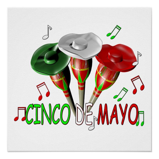 Pôster Cinco de mayo ,fiesta mexicano (Frente)