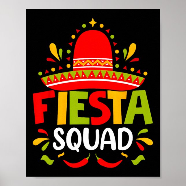 Poster Cinco de Mayo Fiesta Squad Family Matching Group A (Frente)