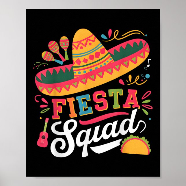 Poster Cinco de Mayo Fiesta Squad Family Matching Group A (Frente)