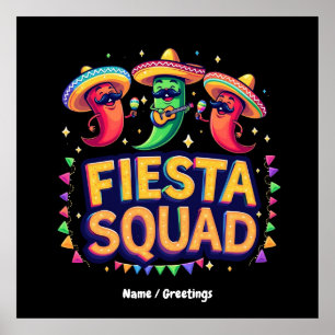 Poster Cinco de Mayo Fiesta Squad Family Party