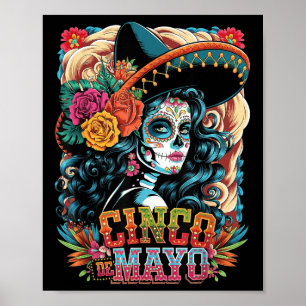 Poster Cinco de Mayo Girls Women Mexicano Fiesta Party 5 