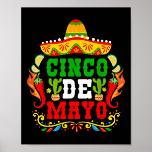 Poster Cinco De Mayo Lets Fiesta Squad 5 De Mayo Mexicano