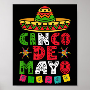 Poster Cinco De Mayo Lets Fiesta Squad 5 De Mayo Mexicano
