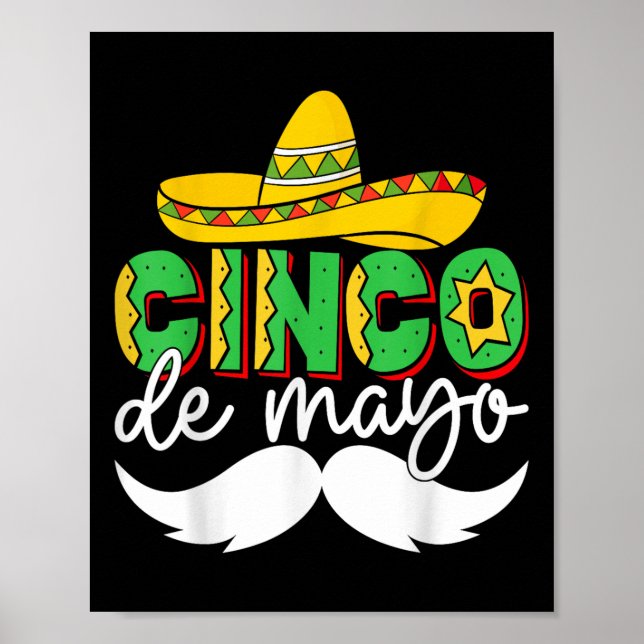 Poster Cinco De Mayo Lets Fiesta Squad 5 De Mayo Mexicano (Frente)