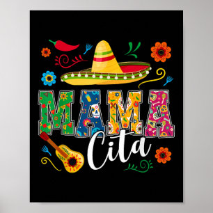 Poster Cinco De Mayo Mamacita Flower Mama Cita Mexicano