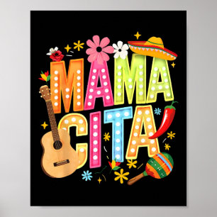 Poster Cinco De Mayo Mamacita Mexicana Mama Cita Mulheres