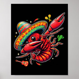 Poster Cinco de Mayo, Partido da Comida Mexicana Engraçad