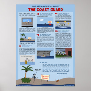 Poster "Cinco Fatos Incríveis Sobre a Guarda Costeira" P