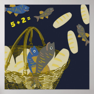 Poster Cinco Loaves, Dois Peixes