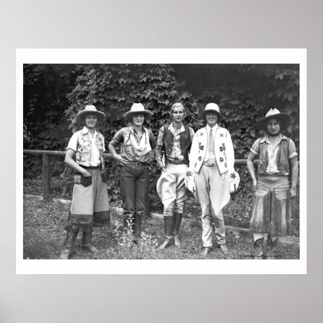 Pôster Cinco mulheres no rancho (Frente)