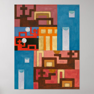 Poster Cinco números estendidos   Sophie Taeuber-Arp  