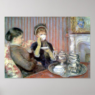 Poster Cinco O'Clock Tea Mary Cassatt Fine Art