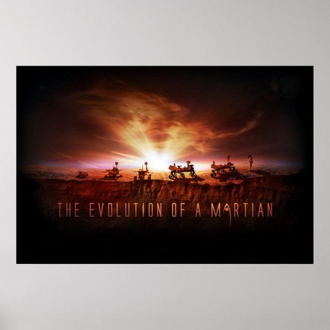 Poster Cinco veículos Mars bem-sucedidos (Frente)