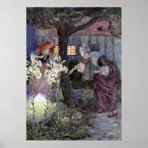 Pôster Cinderella e madrinha feericamente - Millicent