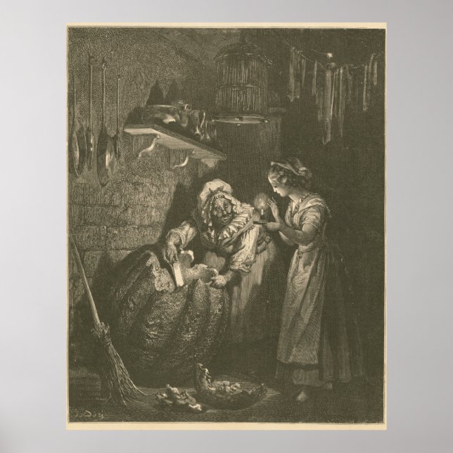 Poster Cinderella Pumpkin - Gustave Doré (Frente)