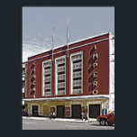 Poster Cinema Impero, Asmara<br><div class="desc">O Impero do Cinema na rua principal de Asmara, capital da Eritreia, é uma joia modernista do arquiteto Mario Messina, namorando, de 1937. A fachada é dominada por três bancos de luzes de roletas, que totalizam 45.</div>