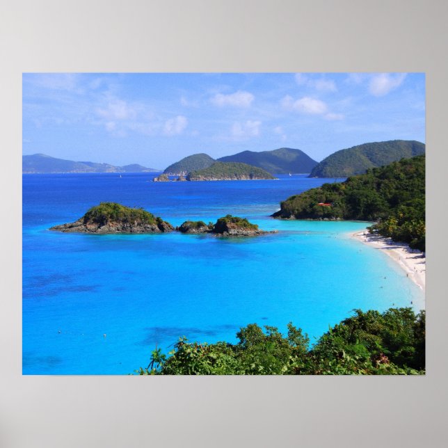 Poster Cinnamon Bay Rua John, Ilhas Virgens Americanas 24 (Frente)