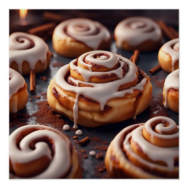 Pôster Cinnamon Rolls (Frente)