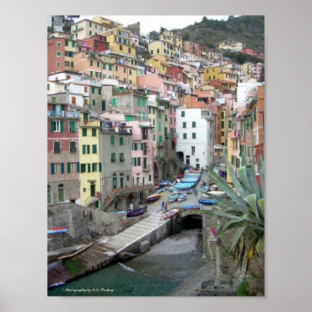 Poster Cinque Terre (Riomaggiore Harbor) (Frente)