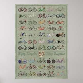 Poster Cinquenta Bicicletas