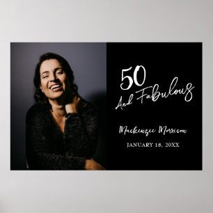 Poster Cinquenta e Fabuloso Foto Aniversário de 50 anos