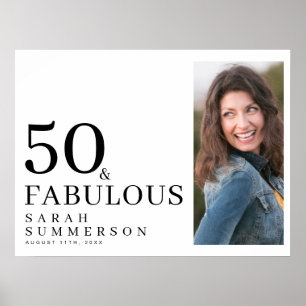 Poster Cinquenta e Fabuloso Foto Aniversário de 50 Anos