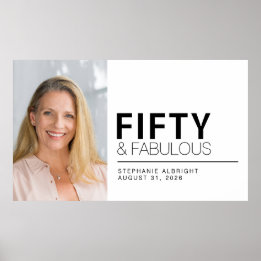 Poster Cinquenta e Fabuloso Foto Festa de Aniversário de 