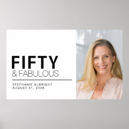 Poster Cinquenta e Fantástico Foto Aniversário de 50 anos