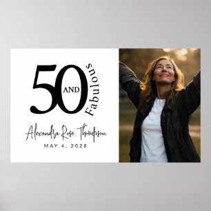 Poster Cinquenta e Fantástico Foto Aniversário de 50 anos