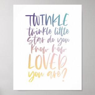 Poster Cintilação da cintilação pouca estrela