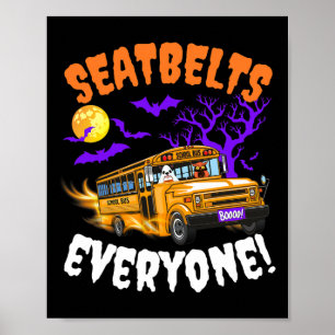 Poster Cintos De Segurança Todos Os Mágicos Ônibus Escola