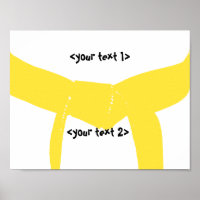 Cinturão Amarelo de Artes Marciais