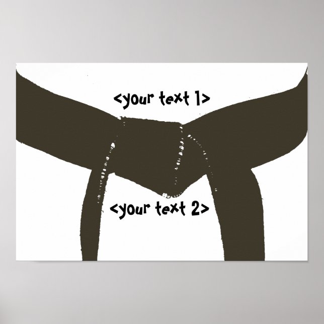 Pôster Cinturão de Artes Marciais (Frente)