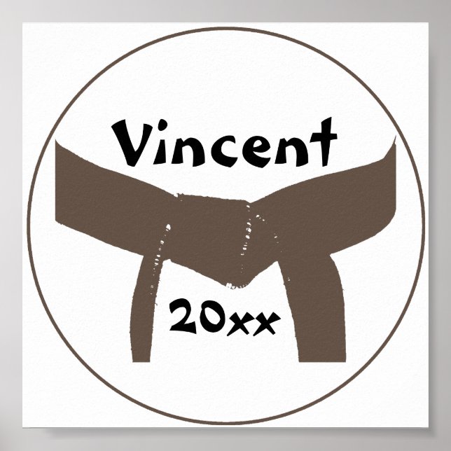 Poster Cinturão de Artes Marciais (Frente)