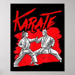 Poster Cinturão de Karate Instrutor de Artes Marciais Lut