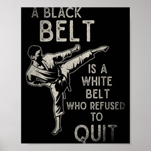 Poster Cinturão Preto de Ninjutsu de Artes Marciais do Ja
