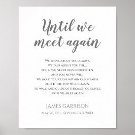 Poster Cinza até nos Encontrarmos de Novo Celebração do P