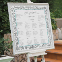 Cinza Boho Wildflower Blue Borders