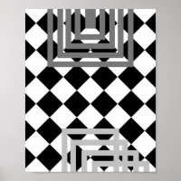 Cinza branco preto geométrico abstrato