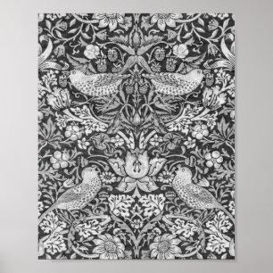 Poster Cinza de Thef de Morango, William Morris