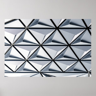 Poster Cinza e papel de parede digital preto