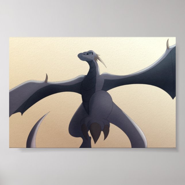 Poster Cinza legal Wyvern (Frente)