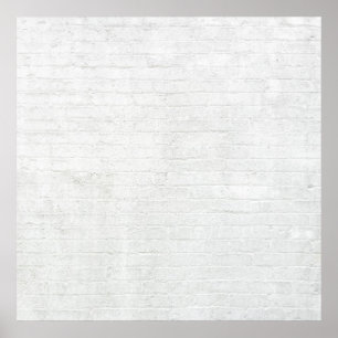 Pôster Cinza Muro Brick Muralha Branca Textura de Fundo