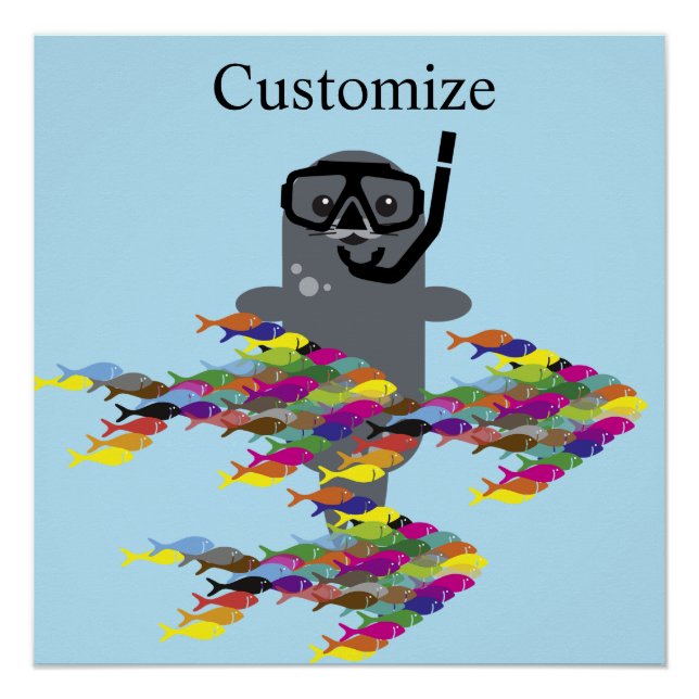 Pôster Cinza Seal Thunder_Cove (Frente)