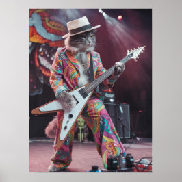 Poster Cinza Tabby Rocker