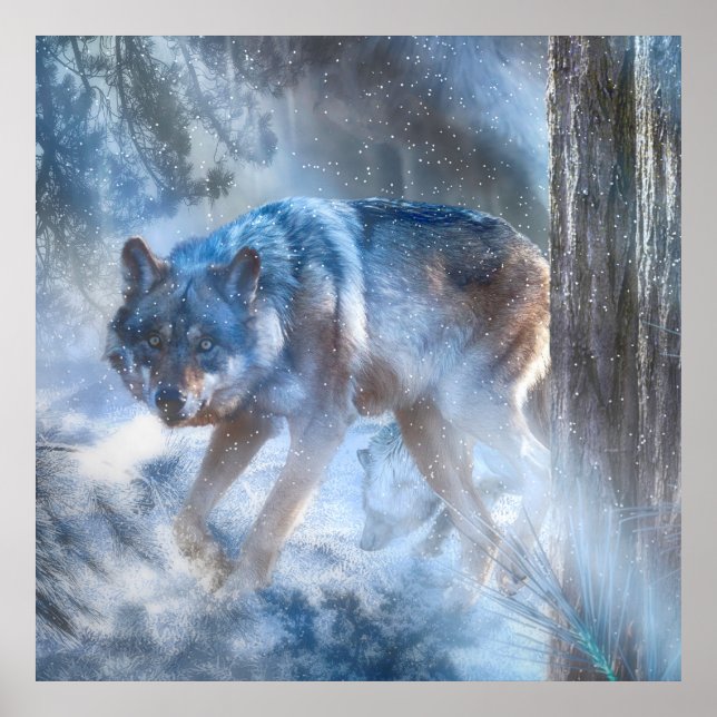Poster Cinza Wolf SEASON DO WOLF (Frente)