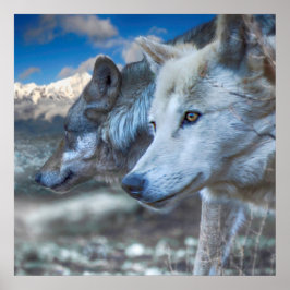 Poster Cinza Wolf SENTINELS