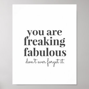 Poster Cinzas com incrível confiança inspiracional